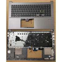 Laptop/Notebook US Backlight Keyboard Case/Cover/Shell For Asus VivoBook S15 S533 15X X521 X521F X521FL S5600 2020 Silver/Gray