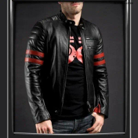 jaket kulit domba 100% original jaket kulit wolverine original .jaket kulit wolverine pria