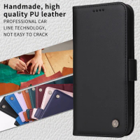 For Poco M6 Pro 4G 2024 Luxury Leather Flip Book Case For Xiaomi Poco X6 Pro 5G Wallet Cover Mi Phone X6 X 6 M6 Pro Funda Etui