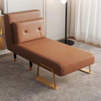 Folding sofa bed, dual-purpose, single or double small Nordic sofa chair, nap, folding bed, technology cloth, multifunctional