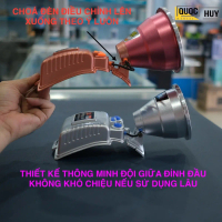 Đèn đội đầu Xj-9158 = chip led Laser và Xj-1180 = Chip Led P90 lớn. siêu sáng chiếu xa 1000m tích hợ