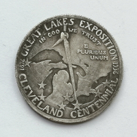 1936克利夫蘭市百周年紀念半美元 外國紀念幣仿古錢幣硬幣收藏