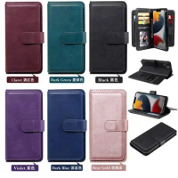 Retro Leather Case For SONY Xperia 1 5 10 II 2th Gen Wallet Book NEW 10 Card Slots Flip Stand Soft Cover For XPeria 5 8 L4 Cases