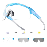 SCVCN Photochromic Cycling Glasses UV400 Bike Sunglasses Bicycle Eyewear Goggles Sports Outdoor Running MTB Sunglasses Eyepieces