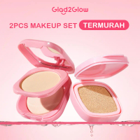 2pcs makeup set termurah Glad2Glow Refill Perfect Cover Cushion 11g + Glad2Glow Perfect Blurring Pow