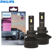 Philips LED HIR2 9012 Ultinon Rally 3551 Max Power 50W 4500LM Car Headlight 6500K White LED Max Lume