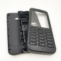 New Plastic Full Housing for Nokia 215 Full Complete Mobile Phone Housing Cover Case+English Keypad