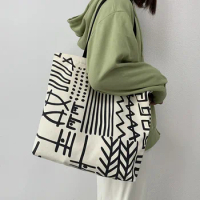 Women Canvas Shoppers Large Shoulder Shopper Eco Shopping Bags Cloth Book Tote Bag for Woman 2022 Big Fashion Handbag Bolsos Sac