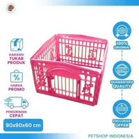 Kandang Pagar Plastik JMS Lipat - Pagar Playpen Hewan Peliharaan