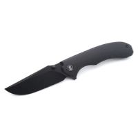 M Miguron Knives Centurion Flipper Folding Knife Black PVD 14C28N Blade Black G10 Handle Tactical Survival Pocket Knife