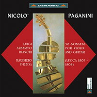 帕格尼尼：小提琴與吉他奏鳴曲1 Nicolo Paganini: 30 Sonatas for violin and guitar (Sonate di Lucca 1805-1808) (2CD)【Dynamic】