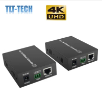 4k HDMI Extender HD-Baset 4K@30Hz(40m) 1080P@60Hz（70m) Over Cat5e/6/7 Support YUV 4:4:4 and Bi-Directional IR Control