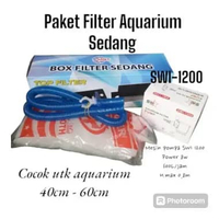 Paket fullset filter aquarium 60cm. Murah aquascape Paket SWI-1200