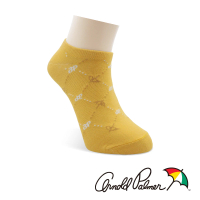 【Arnold Palmer】格紋隱形襪-黃(船型襪/女襪/隱形襪)