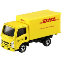大賀屋 日貨 多美小汽車 No.109 DHL 貨車 卡車 玩具車 模型 車子 TOMICA 正版 L00011954