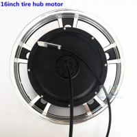 16inch 16 inch tire BLDC double shafts brushless gearless hub motor fit disc brake scooter hub motor phub-526