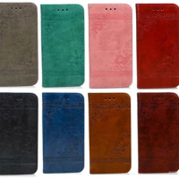 100pcs Embossed Flip Wallet Cover for Galaxy A5 A7 A3 2017 Case Magnetic Leather Case for iphone 7 8 X XS