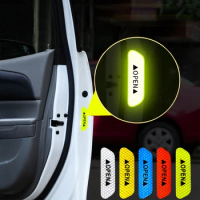 4Pcs/set Car Door Stickers Auto Reflective Warning Stickers For Nissan Qashqai J10 J11 Juke X-trail T32 Note Almera Teana