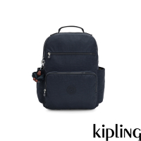 Kipling 沉穩素面藍大容量媽媽包-SO BABY