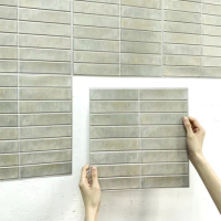 30*30cm 3D Tile Sticker Self-adhesive 3D Wall Panel Peel and Stick Tile Backsplash for Kitchen Waterproof Bathroom Wall Sticker