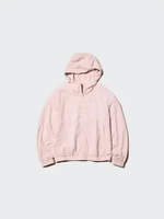UNIQLO Jaket Hoodie Jacket wanita Parka Reversibel Reversible Parka Water Repellent pink XL