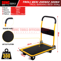 Troli Lipat 300kg Trolli Besi Trolley Serbaguna Troly Barang 20EN02 Kuning Hitam SUNC TOOLS