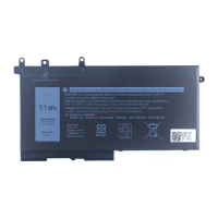 3DDDG 93FTF 11.4V 51Wh Laptop Battery for Dell Latitude E5580 E5480 E5488 E5280 E5290 E5490 E5495 Precision M3520 M3530 Series