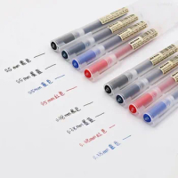 10Pcs 0.38/0.5mm Gel Pen Black/Red/Blue MUJI Ink Pens School Office Supply Stationery for Student Business Signature Ballpoint