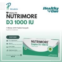 Nutrimore Enaplex D3 1000 IU 1 Blister @10 Tablet / Vitamin D / Suplemen Kesehatan / Kalsium / Keseh