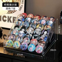 收納盒階梯式桌面展示架指甲油穀子動漫周邊徽章透明置物架子
