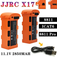 JJRC X17 Drone Battery 11.1V 2850MAH For 8811 8811Pro ICAT6 RC Drone Lipo Battery GPS RC Quadcopter Spare Parts Accessories