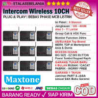 Wireless Intercom 10CH Home Office Interkom - MAXTONE SK1210 - 9 UNIT