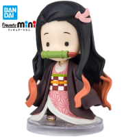 Bandai Original Figuarts mini Demon Slayer small Kamado Nezuko Collectile Model Anime Figure Kawaii Action Doll Figure toys
