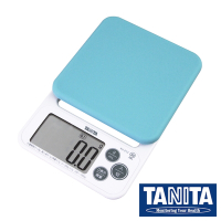 【TANITA】廚房矽膠微量電子料理秤&amp;電子秤-2kg/0.1g-新款-藍色(KJ-212-BL)