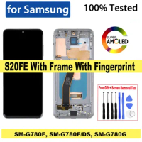 6.5" Super AMOLED For Samsung Galaxy S20FE G780F Display Touch Screen Digitizer Assembly Replacement For Samsung S20FE G780F