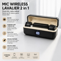 KS20 Mikrofon Lavalier Nirkabel Magnetic Clip On Mic Dan Charging Case Microphone Wireless for Youtu