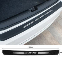 Leather Door Sill Car Rear Trunk Bumper Guard Plate Protector Stickers for Nissan Murano 1 2 3 Z50 Z51 Z52 Anti-Scratch Decal