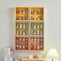 Blind Box Storage Rack for Bubble Mart Dimoo Dust-proof Transparent Cabinet Landscaping Box Action Figures Hanged Display Case