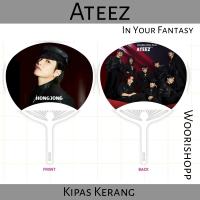 KIPAS TANGAN ATEEZ LEMON DROP KERANG UCHIWA FAN KPOP UNOFFICIAL SEONGHWA YUNHO YEOSANG SAN MINGI
