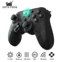 Data Frog Switch Controllers for Nintendo Switch/Lite/OLED Switch Pro Joystick with NFC Wireless Switch Gamepad with Turbo