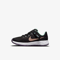 Nike Revolution 6 Flyease NN PS [DD1114-005] 中童 慢跑鞋 運動 緩震 黑