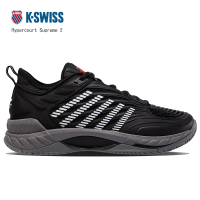 K-SWISS 進階網球鞋 男鞋 黑 Hypercourt Supreme 2(送運動襪)