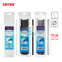 (6 Pcs) Refill Glue Gun Kecil JOYKO GSR-109 Clear Bening / Black Hitam / Glitter Isi Lem Lilin Temba
