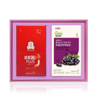 【正官庄】蔘度漫遊-紫色島禮盒(活蔘28D PLUS 10入+高麗蔘野櫻莓飲10入)