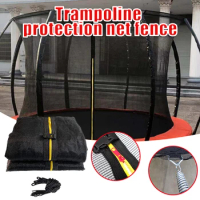 Replacement Trampoline Safety Net Breathable Protective Net Fits For Round Frames Easy To Install Jumping Pad Safety Net