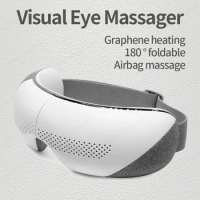 Bluetooth Eye Massager Electric Massage Eye Glasses Visual 6D Eye Massage Vibrator Eyes Mask Masajeador Face Facial Massager Hot