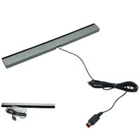 Wired Infrared Ray Sensor Bar with Extension Cord Wired Motion Sensor Bar Wired Remote Sensor Bar for Nintendo Wii Wii U Console