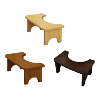 Bamboo Toilet Stool Bathroom Non Slide Poop Seat Adult Children Foot Washroom Stand Old People Squat Bench for