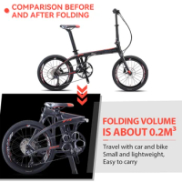 SAVA carbon fiber folding bicycle 22 speed /20 speed /9 speed with 105 disc brake adult bicycle 20 inch tire