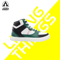Aerostreet Hoops Putih Hijau Hitam - Sepatu Sneakers Casual Aero